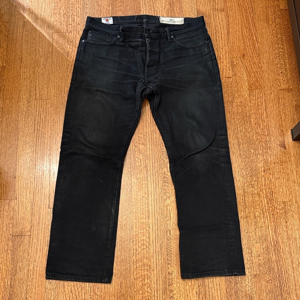 Men’s Rogue Territory Slim Straight Black Jeans- Made in USA